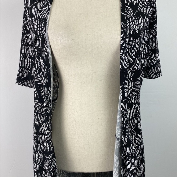 Daisy FuentesBlack and White Wrap Dress Size PXL - Picture 4 of 6